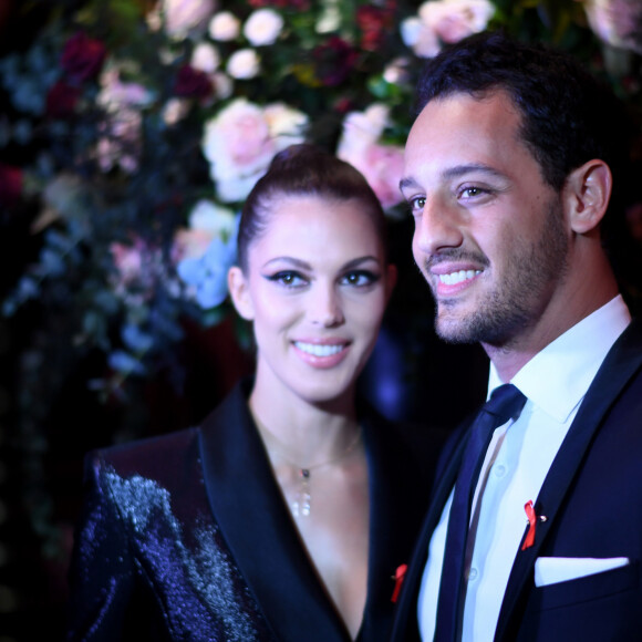 Iris Mittenaere (Miss France et Miss Univers 2016) et son compagnon Diego El Glaoui lors de la soirée de gala de la 18ème édition du "Dîner de la mode du Sidaction" au Pavillon Cambon Capucines - Potel et Chabot à Paris, France, le 23 janvier 2020. © Rachid Bellak/Bestimage