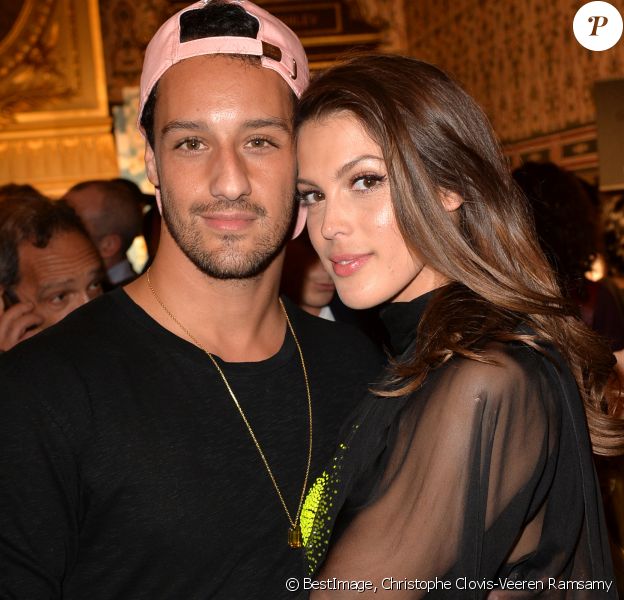 Iris Mittenaere (Miss France et Miss Univers 2016) et son compagnon Diego El Glaoui - After Show du défilé de mode Haute-Couture printemps-été 2020 "Jean-Paul Gaultier" au théâtre du Châtelet à Paris le 22 janvier 2020. © Christophe Clovis-Veeren Ramsamy / Bestimage