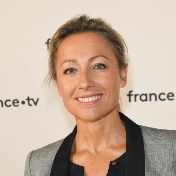Anne-Sophie Lapix au photocall de la conférence de presse de France 2 au théâtre Marigny à Paris le 18 juin 2019 © Coadic Guirec / Bestimage
