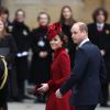 La duchesse Catherine de Cambridge et le prince William lors de la cérémonie de la Journée du Commonwealth en l'abbaye de Westminster à Londres, le 9 mars 2020.
