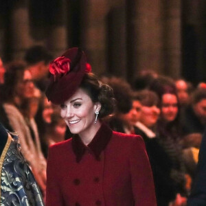 La duchesse Catherine de Cambridge et le prince William lors de la cérémonie de la Journée du Commonwealth en l'abbaye de Westminster à Londres, le 9 mars 2020.