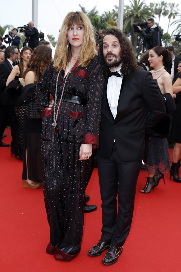 Daphné Bürki et son fiancé Gunther Love (Sylvain Quimène) - Montée des marches du film "The BFG" ("Le BGG Le Bon Gros Géant") lors du 69ème Festival International du Film de Cannes. Le 14 mai 2016. © Borde-Jacovides-Moreau/Bestimage