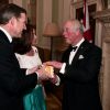 Le lord-maire de Londres, William Russell et le prince Charles, prince de Galles - Le prince Charles, prince de Galles, assiste à un dîner organisé au profit des pompiers australiens à Londres, le 12 mars 2020.
