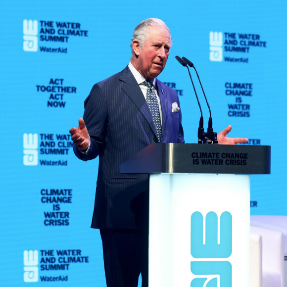 Le prince Charles lors de la réunion "WaterAid charity's Water and Climate" à Londres. Le 10 mars 2020