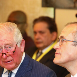Le prince Charles et Tim Wainwright lors de la réunion "WaterAid charity's Water and Climate" à Londres. Le 10 mars 2020