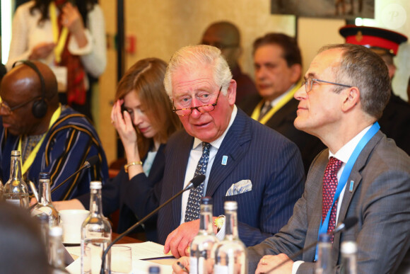 Le prince Charles et Tim Wainwright lors de la réunion "WaterAid charity's Water and Climate" à Londres. Le 10 mars 2020