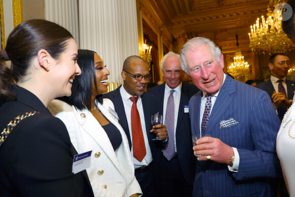 Le prince Charles, prince de Galles, et Alexandra Burke - Le prince Charles, prince de Galles, et Camilla Parker Bowles, duchesse de Cornouailles, assistent à la réception organisée pour la Journée du Commonwealth à Marlborough House à Londres, le 9 mars 2020.