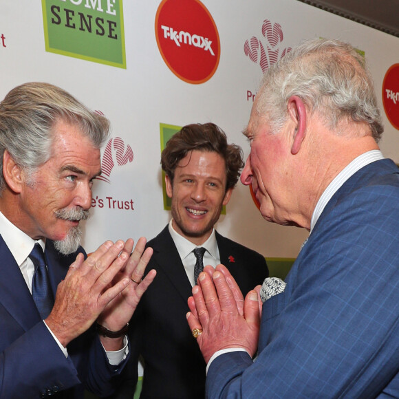 Anna Friel, Pierce Brosnan et le prince Charles - People à la soirée "Prince's Trust Awards" au Palladium à Londres. Le 11 mars 2020