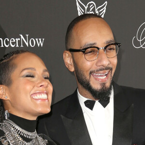 Alicia Keys (enceinte) et son mari Swiss Beat à la soirée "Angel Ball 2014" à New York, le 20 octobre 2014.