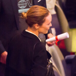 Vanessa Paradis et son compagnon Samuel Benchetrit lors de la cérémonie de clôture du 32ème Festival International du Film Francophone de Namur. Namur, le 6 octobre 2017. © Alain Rolland/ImageBuzz/Bestimage