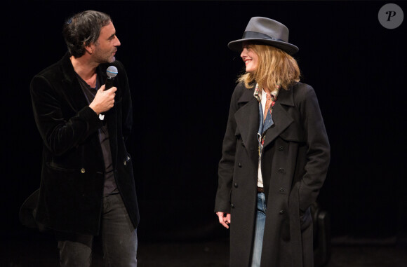 Samuel Benchetrit et sa compagne Vanessa Paradis assistent à la projection du film "Chien" lors du 32ème Festival International du Film Francophone de Namur, Belgique, le 4 octobre 2017. © Alain Rolland/ImageBuzz/Bestimage