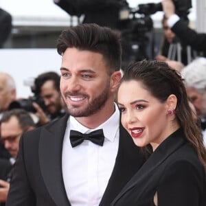 Nabilla Benattia (enceinte) et son mari Thomas Vergara - Montée des marches du film "A Hidden Life" lors du 72ème Festival International du Film de Cannes, le 19 mai 2019.