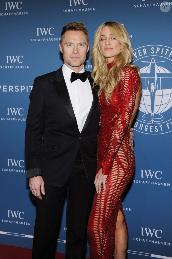 Ronan Keating et sa femme Storm Uechtritz - Photocall de la soirée de gala IWC Schaffhausen à Genève en Suisse le 15 janvier 2019.