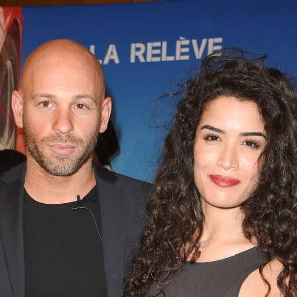 Franck Gastambide et Sabrina Ouazani - Avant-première du film "Taxi 5" au cinéma le Grand Rex à Paris, France, le 8 avril 2018. © Coadic Guirec/Bestimage