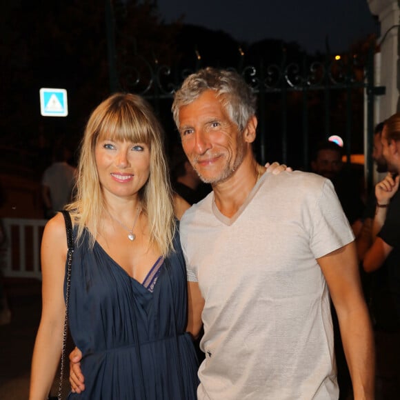 Exclusif - Nagui et sa femme Mélanie Page - People à la soirée d'ouverture du 34ème Festival de Ramatuelle. Le 1er août 2018 © Franz Chavaroche / Nice Matin / Bestimage