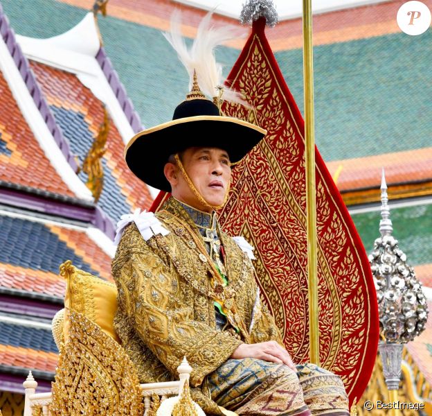 Couronnement du roi Rama X à Bangkok en Thaïlande, le 4 mai 2019.