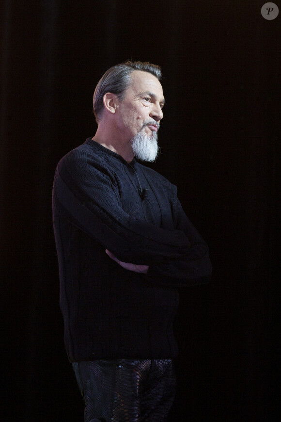 Exclusif - Florent Pagny - Enregistrement de l'émission "Clique" présentée par M. Achour sur Canal Plus à Issy-les-Moulineaux le 5 mars 2020. © Jack Tribeca/Bestimage