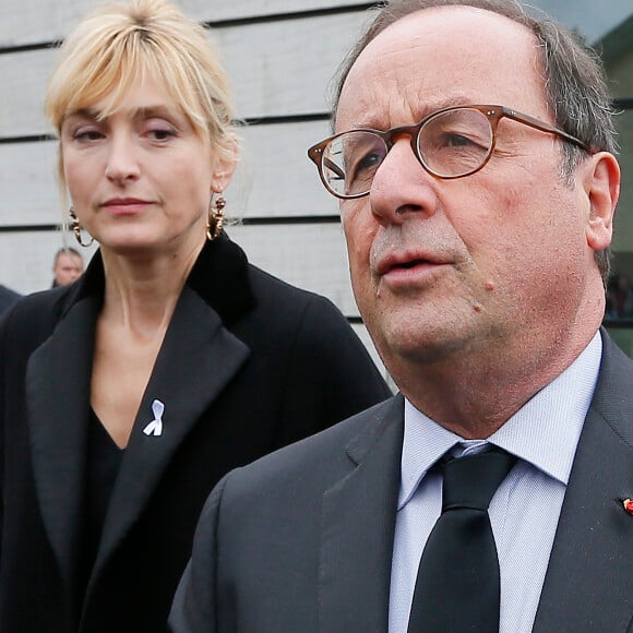 François Hollande et sa compagne Julie Gayet - Claude Chirac, son mari Frédéric Salat-Baroux et son fils Martin Rey-Chirac se sont rendus au musée du président Jacques Chirac de Sarran en Corrèze le 5 octobre 2019. © Patrick Bernard/Bestimage