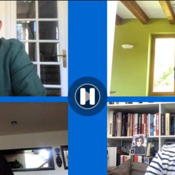 Nikos Aliagas en live avec Pascal Obispo, Marc Lavoine et Florent Pagny - Facebook, 5 avril 2020