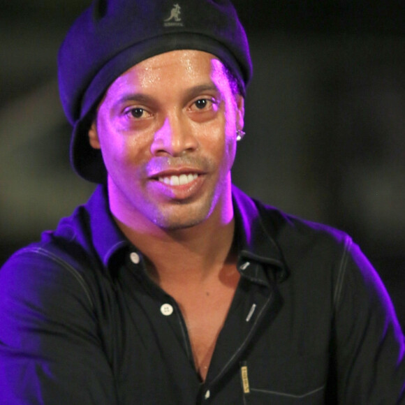 Exclusif - Soirée Ronaldinho Gaucho pour la promotion de sa nouvelle collection de montre 18k au Rio Beach Club à Rio de Janeiro au Brésil, le 25 mai 2018.