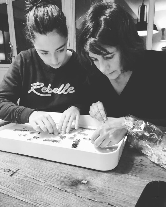 Estelle Denis avec sa fille Victoire sur Instagram le 3 janvier 2020.