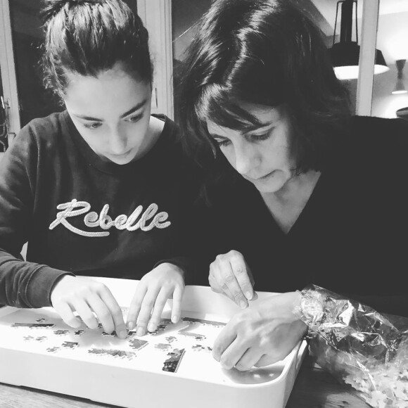 Estelle Denis avec sa fille Victoire sur Instagram le 3 janvier 2020.