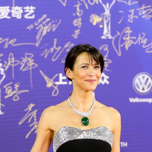 Sophie Marceau sur le tapis rouge de la cérémonie d'ouverture du 9ème festival international du film de Pekin, Chine, le 13 avril 2019.