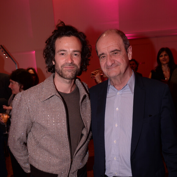 Exclusif - Romain Duris et Pierre Lescure à l'after-party de l'ouverture de la 2ème édition du "Canneseries" à l'hôtel Martinez à Cannes, France, le 5 avril 2019. © Rachid Bellak/Bestimage
