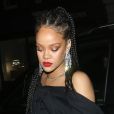 La chanteuse Rihanna à la sortie du Chiltern Firehouse après la soirée des BAFTA Awards 2020 à Londres. Le 2 février 2020.