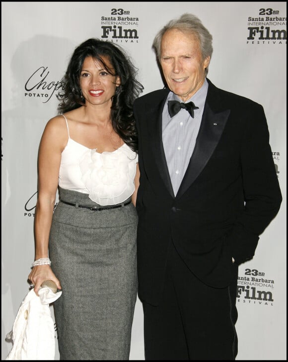 Clint Eastwood et Dina Ruiz. 02/02/2008 - Santa Barbara