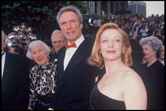 Clint Eastwood et France Fisher aux Oscars en 1993 28/03/1993 -