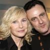 Michèle Torr avec son fils Romain lors de son concert à l'Olympia, à Paris, le 11 mars 2005.
