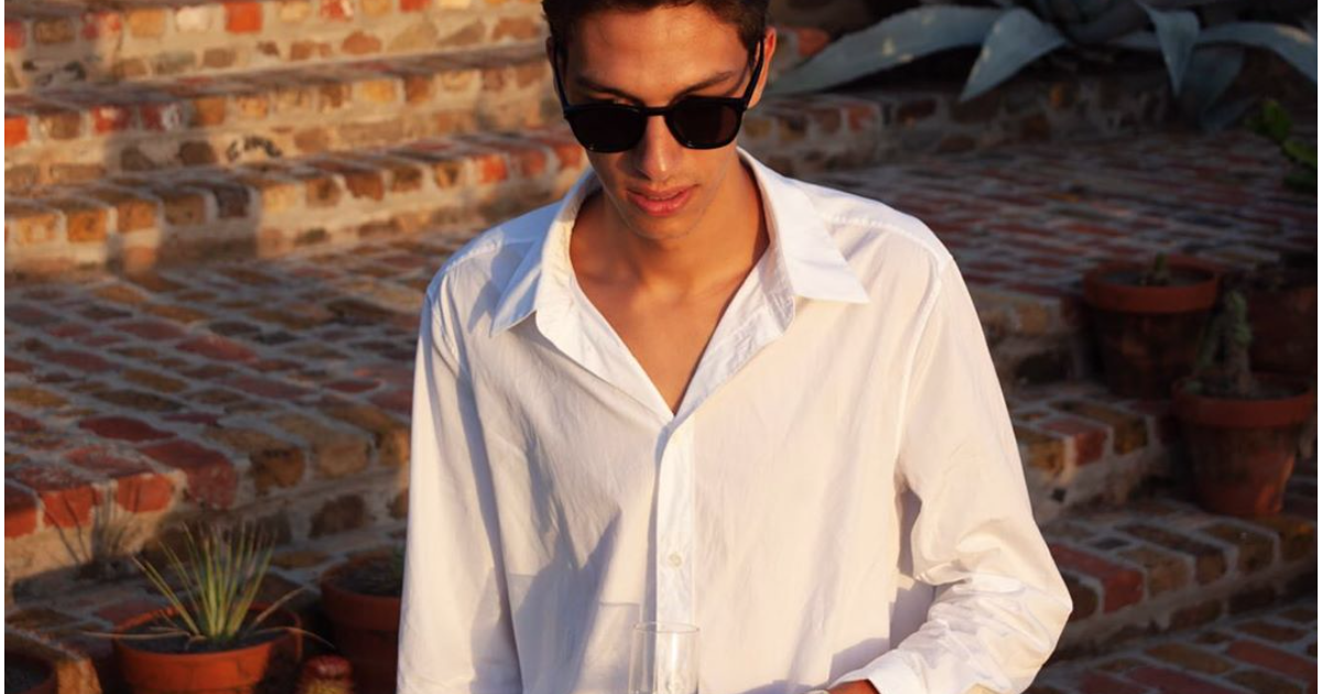 Omer Seydoux, le fils de Farida Khelfa et Henri Seydoux. Juillet 2019. Purepeople
