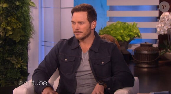 Chris Pratt parle du coup de soleil attrapé lors de sa lune de miel dans l'émission "The Ellen Show". Le 19 février 2020.