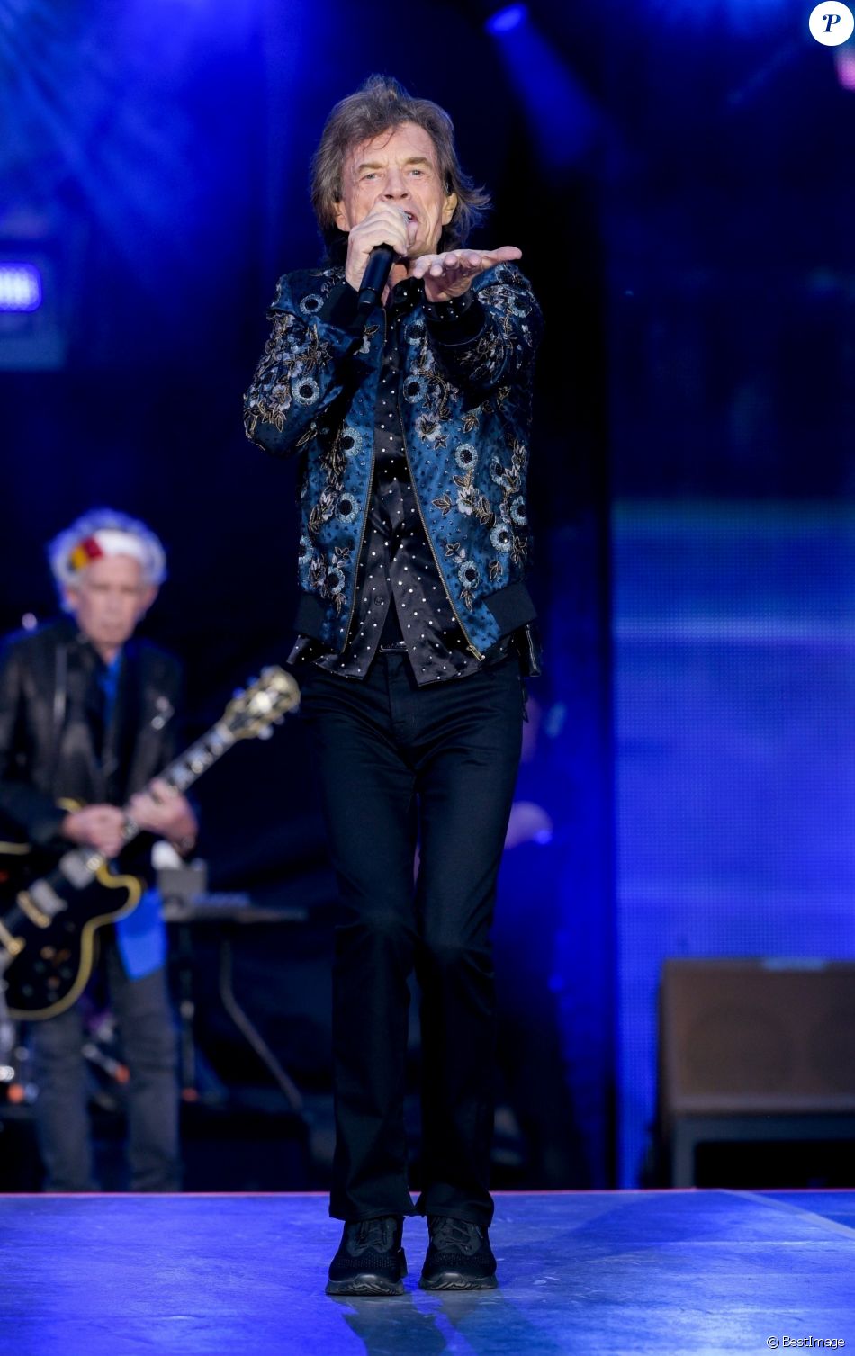 Mick Jagger Les Rolling Stones en concert à Coventry à l'occasion de