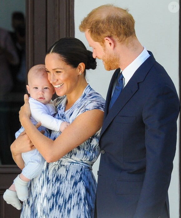 Le prince Harry, duc de Sussex, et Meghan Markle, duchesse de Sussex, avec leur fils Archie ont rencontré l'archevêque Desmond Tutu et sa femme à Cape Town, Afrique du Sud. Le 25 septembre 2019