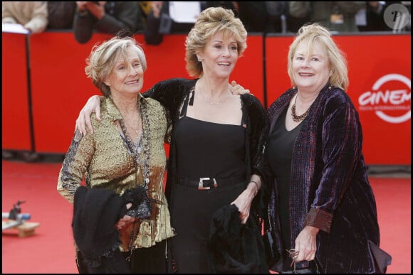 Cloris Leachman, Jane Fonda et Shirley Knight - Festival international de Rome. Le 22 octobre 2007.