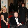 Stephen Hawking et sa fille Lucy Hawking - Cérémonie des "British Academy of Film and Television Arts" (BAFTA) 2015 au Royal Opera House à Londres, le 8 février 2015