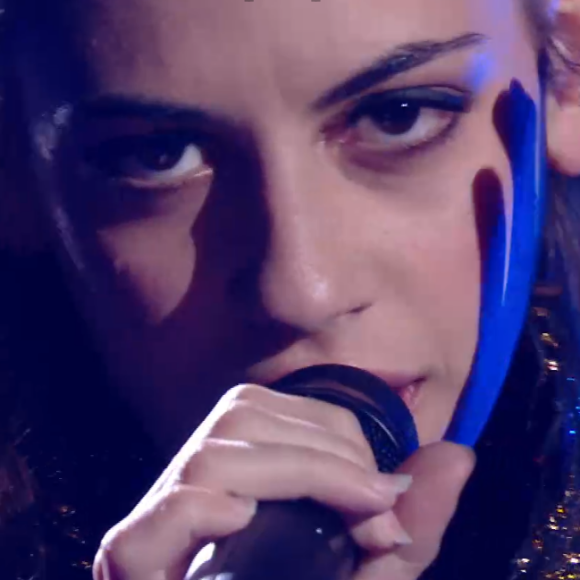 Joséphine (alias Baby J) lors de l'épreuve des K.O dans "The Voice 2020" - Talent de Pascal Obispo. Émission du samedi 25 avril 2020, TF1