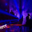 Abi lors de l'épreuve des K.O dans "The Voice 2020" - Talent de Pascal Obispo. Émission du samedi 25 avril 2020, TF1