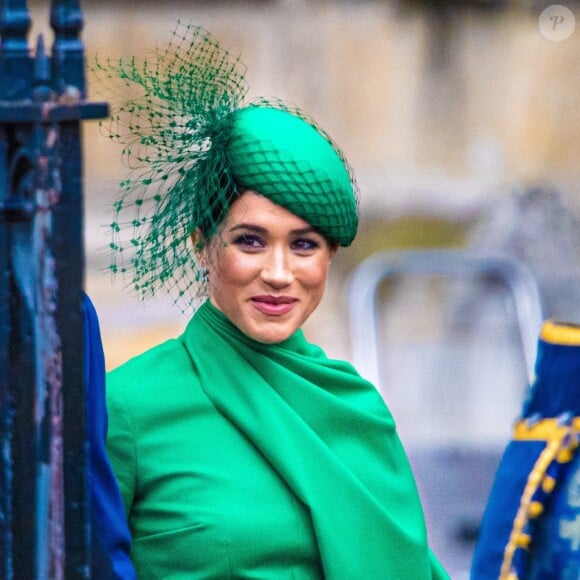 Meghan Markle - La famille royale d'Angleterre lors de la cérémonie du Commonwealth en l'abbaye de Westminster à Londres, le 9 mars 2020.
