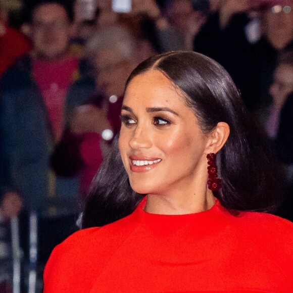 Le prince Harry, duc de Sussex, et Meghan Markle, duchesse de Sussex assistent au festival de musique de Mountbatten au Royal Albert Hall de Londres, Royaume Uni, le 7 mars 2020.