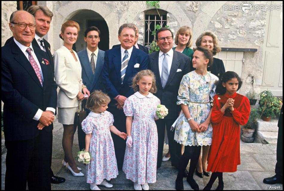 jacques et celine martin le jour de leur mariage avec les filles de cecilia elles etaient bien petites purepeople
