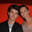 Adeline Blondieau et son fils Aïtor - Soirée de lancement du jeu vidéo " FIFA 2015 " à l'Opéra Garnier Restaurant à Paris le 22 septembre 2014