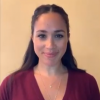 Meghan Markle lors d'un appel vidéo avec l'organisation Smart Works, le 27 avril 2020.