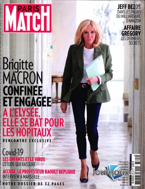 Mathieu Amalric dans le magazine "Paris Match" du 30 avril 2020.
