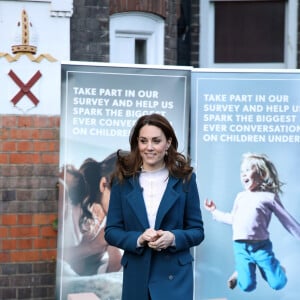 Kate Catherine Middleton, duchesse de Cambridge, en visite au jardin d'enfants LEYF Stockwell (London Early Years Foundation) à Londres. Le 29 janvier 2020