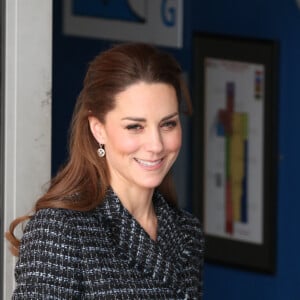 Catherine Kate Middleton, duchesse de Cambridge, visite un atelier du programme hospitalier de la National Portrait Gallery à l'hôpital pour enfants Evelina le 28 janvier 2020.