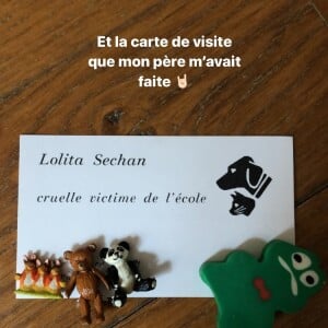 Lolita Séchan partage des souvenirs d'enfance sur Instagram. Le 3 mai 2020.