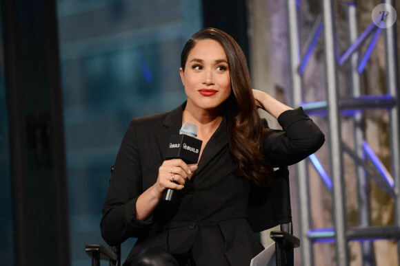 Meghan Markle lors d'une émission pour AOL, à New York, le 17 mars 2016.
